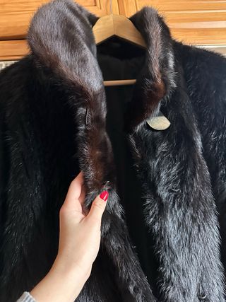 Abrigo de pelo natural