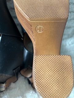 Sandalias T39 Negras Plataforma