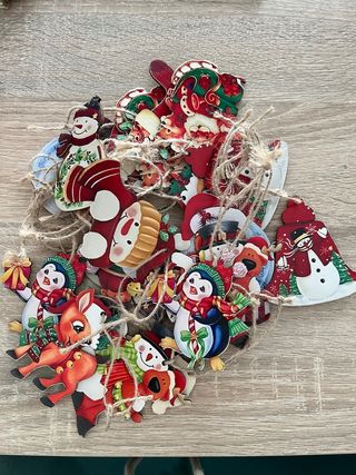 25 Adornos Navideños Madera