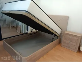 Canapé abatible blanco madera