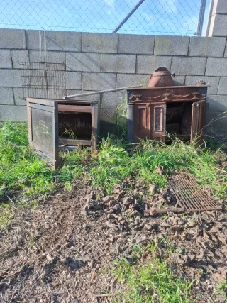 Estufa antigua para restaurar