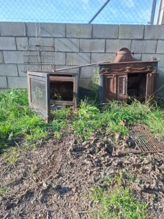 Estufa antigua para restaurar