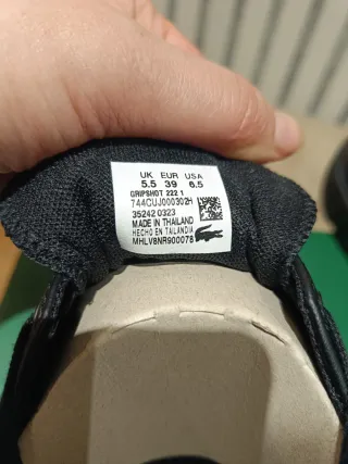 Zapatillas Lacoste Negras Talla 39