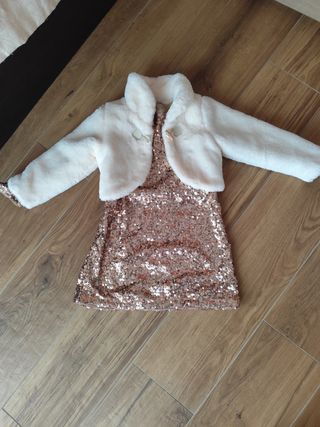 Torerita y vestido de fiesta lentejuelas
