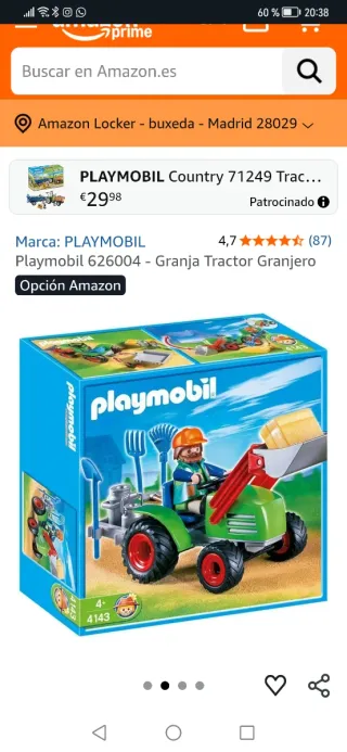 Tractor Granja Playmobil