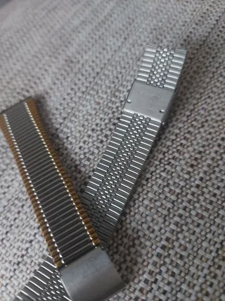 Correa Reloj Bicolor Brillo 20mm