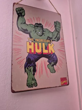 Chapa Superhéroes Hulk 20x30cm