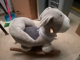 Burro balancín peluche