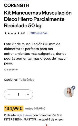Kit Mancuernas y Barra Musculación