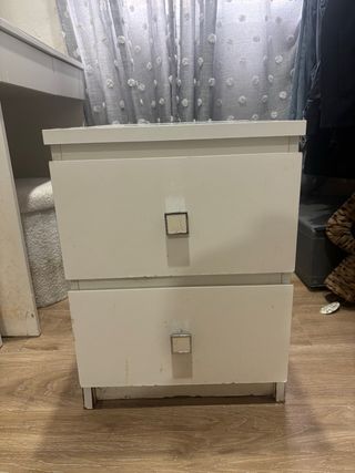 Mesita de noche Ikea blanca