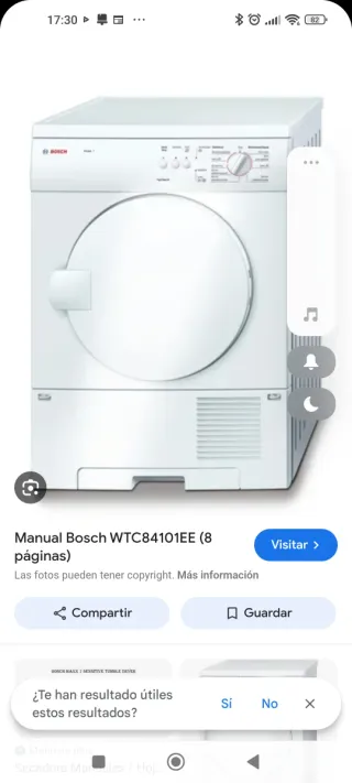 Puerta para secadora Bosch