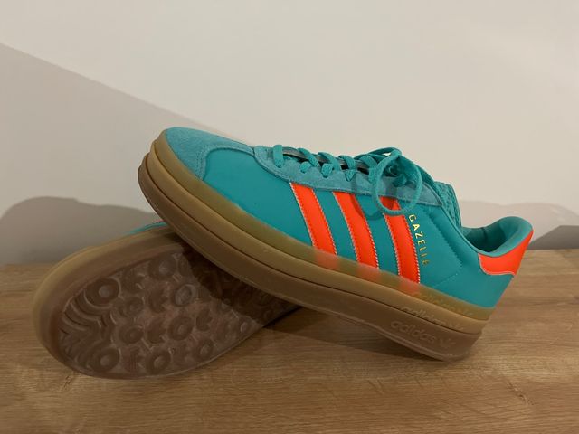 adidas gazelle silver green womens Tnis Adidas Gazelle Monogram Turquesa/Branco IF0881  NewSkull