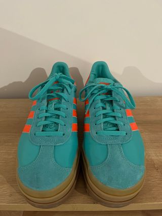 Zapatillas Adidas Gazelle Turquesa y Naranja