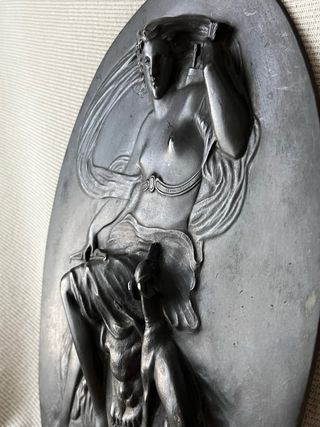 Escultura Bronce Diana y Galgo