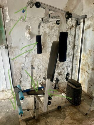 Máquina de gimnasio multifunción