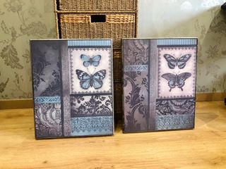 2 Cuadros Mariposas Decorativos
