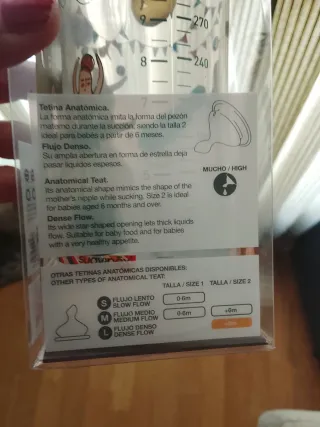 Suavinex Biberón +6m Flujo Medio Latex