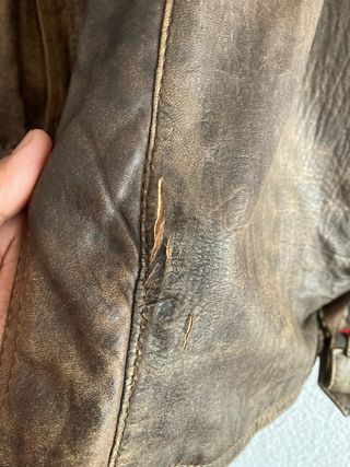 CHAQUETA PIEL MARRON