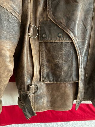 CHAQUETA PIEL MARRON