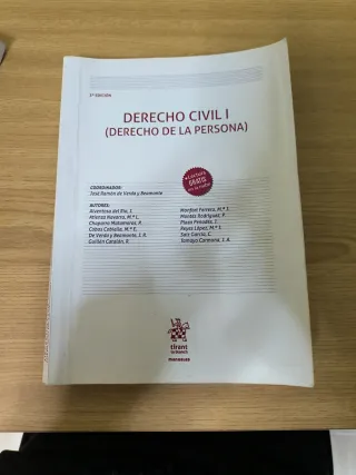 Derecho Civil I (Derecho de la Persona) 3ª Edic...