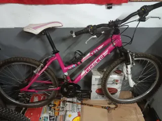 Bicicleta infantil rosa Agace Y24