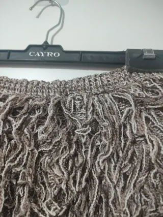 Falda de flecos talla única