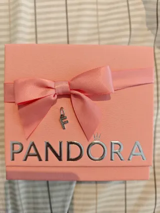 Pandora Charm Letra F Circonita Plata