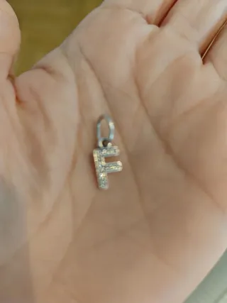 Pandora Charm Letra F Circonita Plata