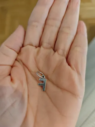 Pandora Charm Letra F Circonita Plata