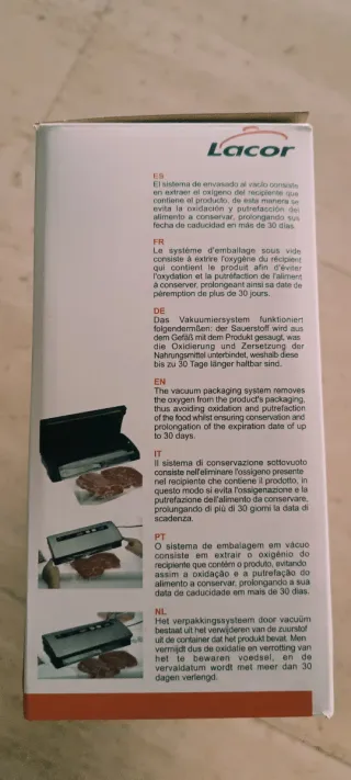 Envasadora al vacío Luxe Lacor