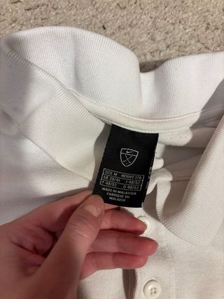 Polo Nike Vintage Rayas Manga Corta Blanco