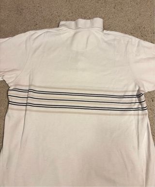 Polo Nike Vintage Rayas Manga Corta Blanco