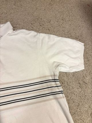 Polo Nike Vintage Rayas Manga Corta Blanco