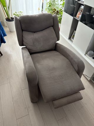 Sillón Eléctrico Reclinable Gris