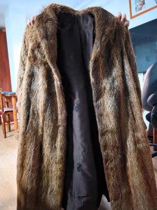 Abrigo de piel auténtica