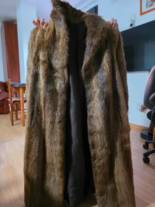 Abrigo de piel auténtica