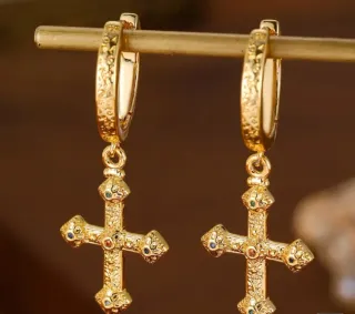 Pendientes Cruz Vintage