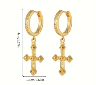 Pendientes Cruz Vintage