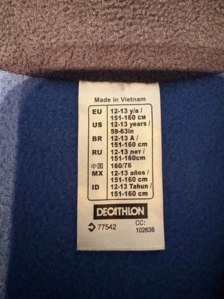 Chaqueta polar montaña niño/a Talla 12-13 años