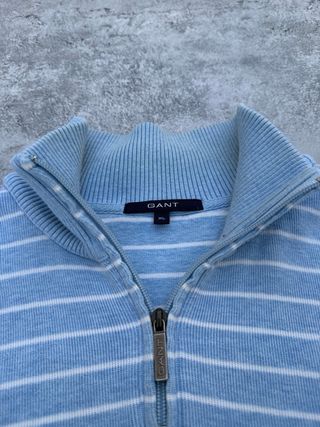 Jersey Gant 1/4 Zip Rayas Hombre