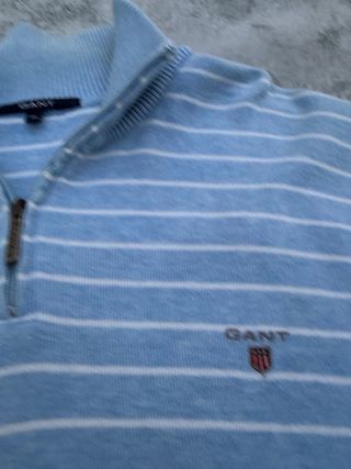 Jersey Gant 1/4 Zip Rayas Hombre