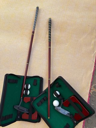 Lote 2 palos golf y accesorios