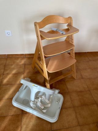 Trona Hauck madera con bandeja