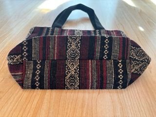 Bolso de tela con estampado étnico