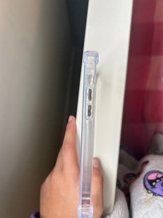 Funda iPhone 12 Transparente Dura Resistente