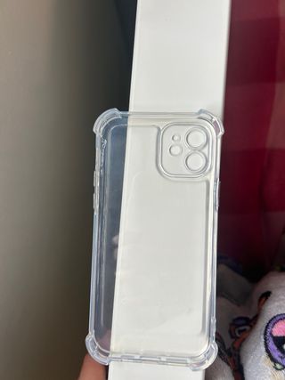 Funda iPhone 12 Transparente Dura Resistente