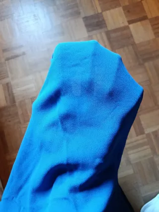 Blusa Zara semitransparente azul Talla L