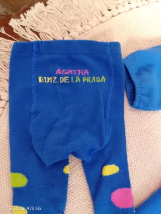 Vestido y leotardos Agatha Ruiz de la Prada bebé