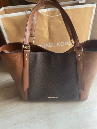 Bolso Tote Michael Kors Marrón Original