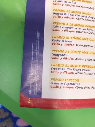 1er Concurso de Cómic Dragon Ball GT